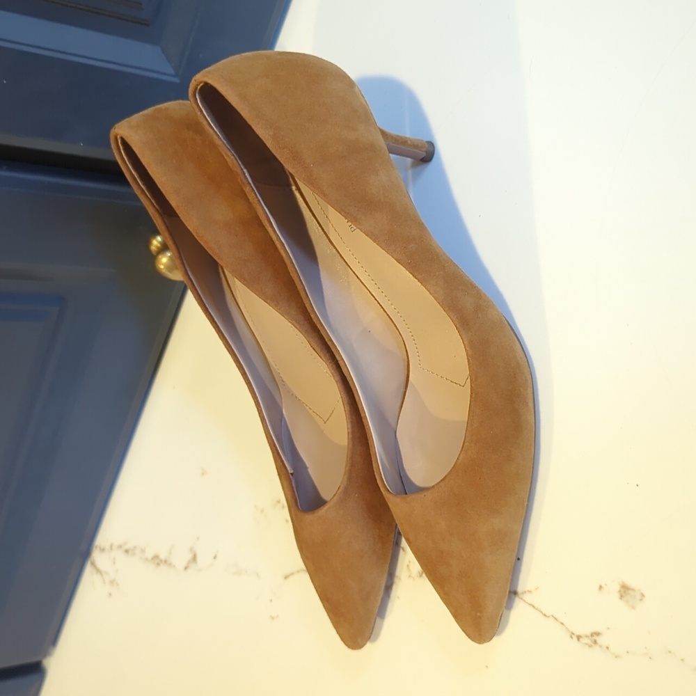 Charles by Charles David Brown Suede Pumps